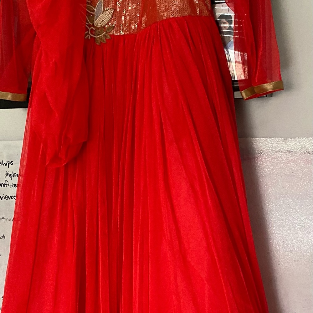 COPY - Eid   New soft Net  sequence and beads Gown S-M - Picture 5 of 6
